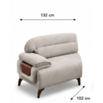 🔹 Armteil links – 132 cm
